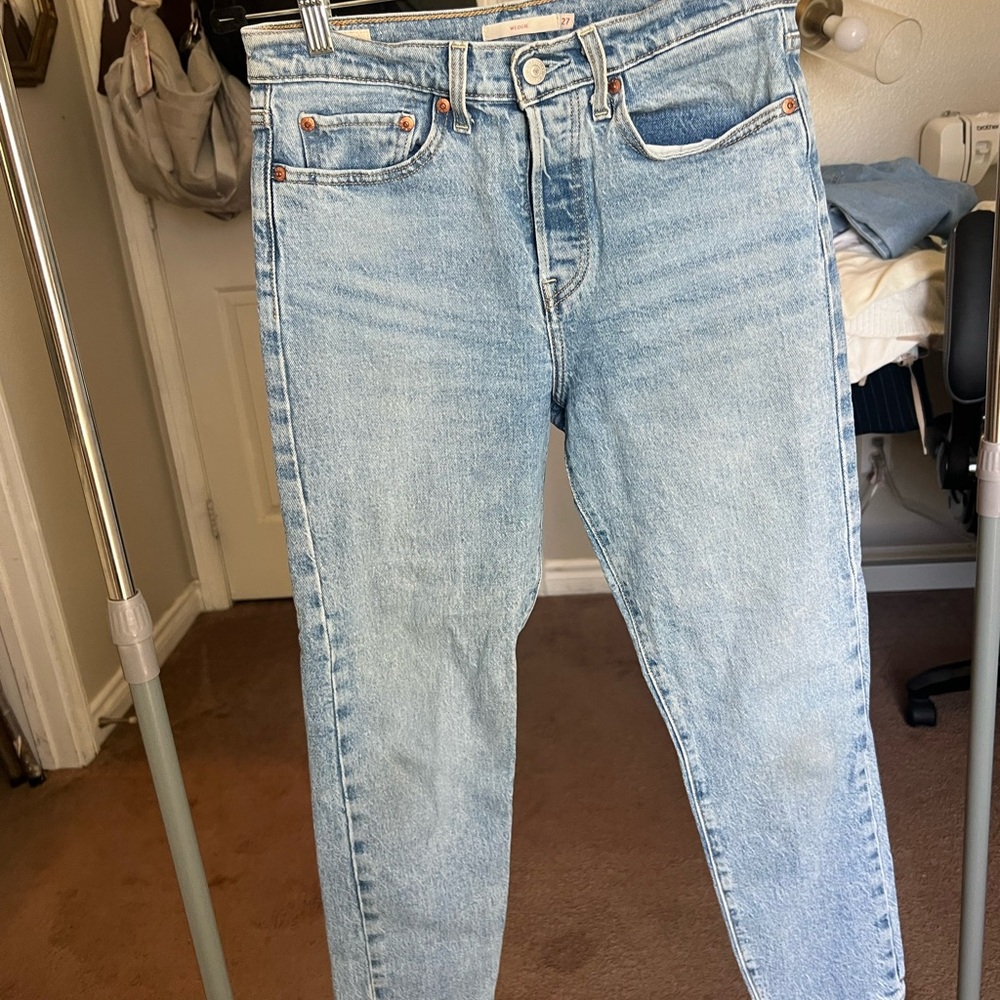 Levi's Light Blue Straight Leg Jeans for Women